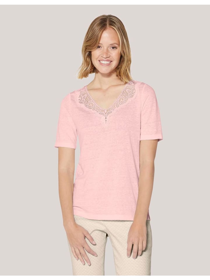 MADELEINE Льняная футболка с короткими рукавами и изящными кружевными вставками нежно-розового цвета, Розовый, MADELEINE Льняная футболка с короткими рукавами и изящными кружевными вставками нежно-розового цвета
MADELEINE Льняная футболка с короткими рукавами и изящными кружевными вставками нежно-розового цвета, Розовый, MADELEINE Льняная футболка с короткими рукавами и изящными кружевными вставками нежно-розового цвета