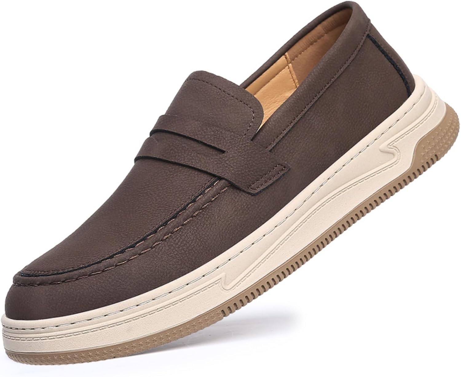 Мужские замшевые слипоны на платформе, деловые лоферы с пенни, круглым носком, плоским каблуком, дышащие, легкие, для ежедневных поездок на работу, в офис и на улицу, для формального бизнеса Qwuieoin, хаки
Мужские замшевые слипоны на платформе, деловые лоферы с пенни, круглым носком, плоским каблуком, дышащие, легкие, для ежедневных поездок на работу, в офис и на улицу, для формального бизнеса Qwuieoin, хаки