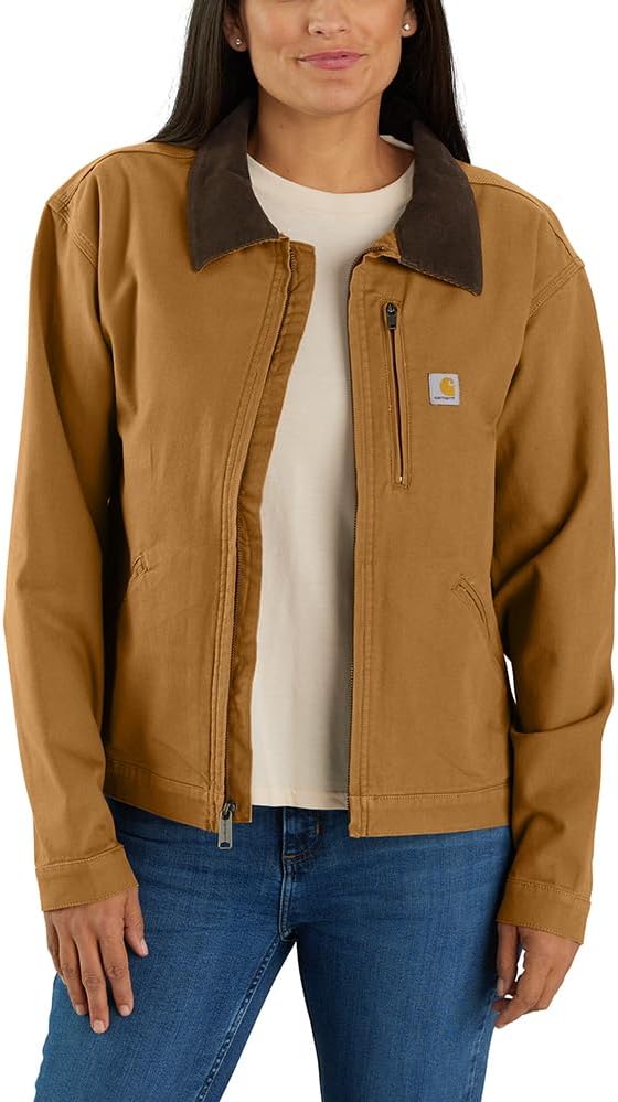 Carhartt женская куртка Detroit из прочной ткани Rugged Flex Loose Fit, Carhartt Brown
Carhartt женская куртка Detroit из прочной ткани Rugged Flex Loose Fit, Carhartt Brown