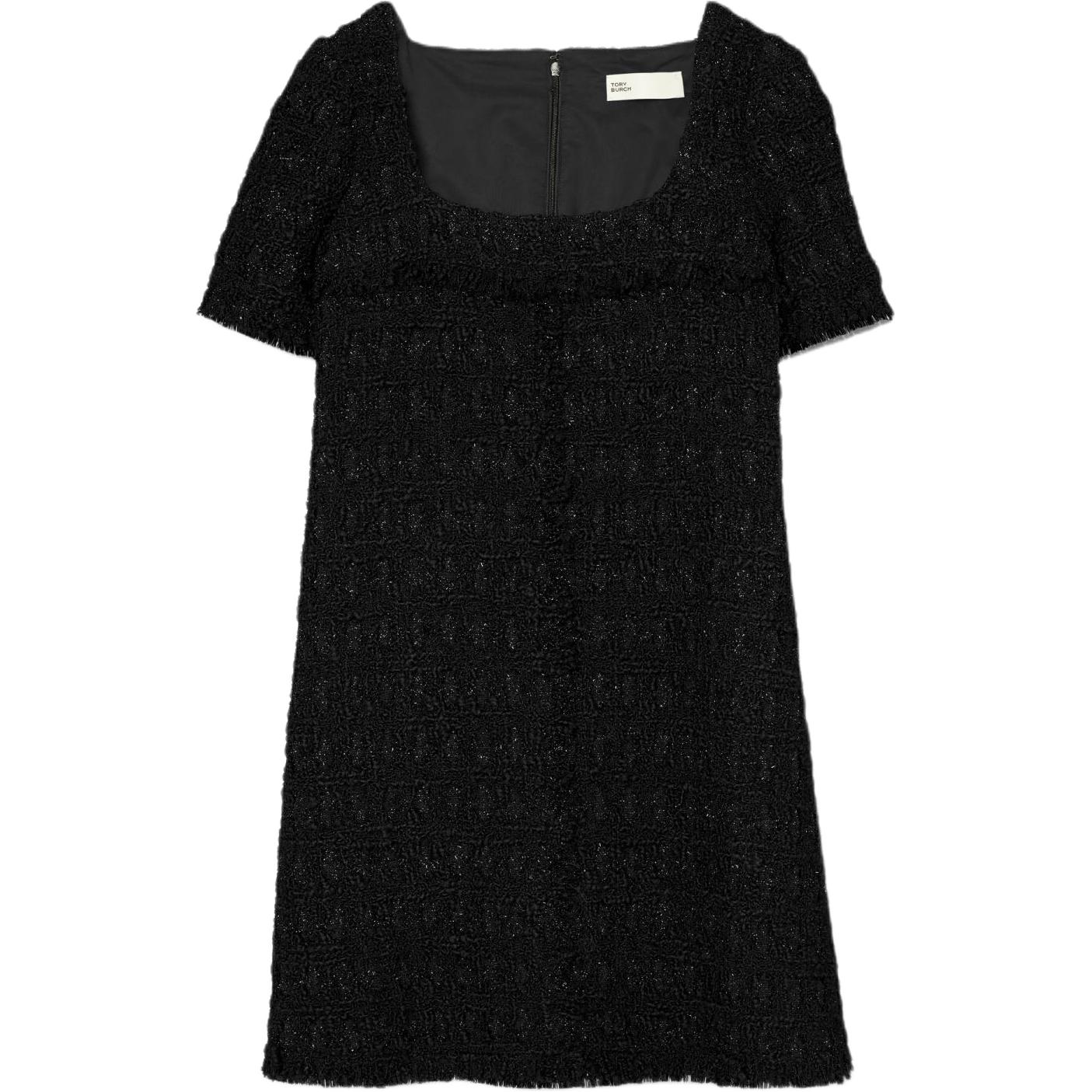 Твидовое платье с квадратным вырезом Tory Burch, черный
Твидовое платье с квадратным вырезом Tory Burch, черный