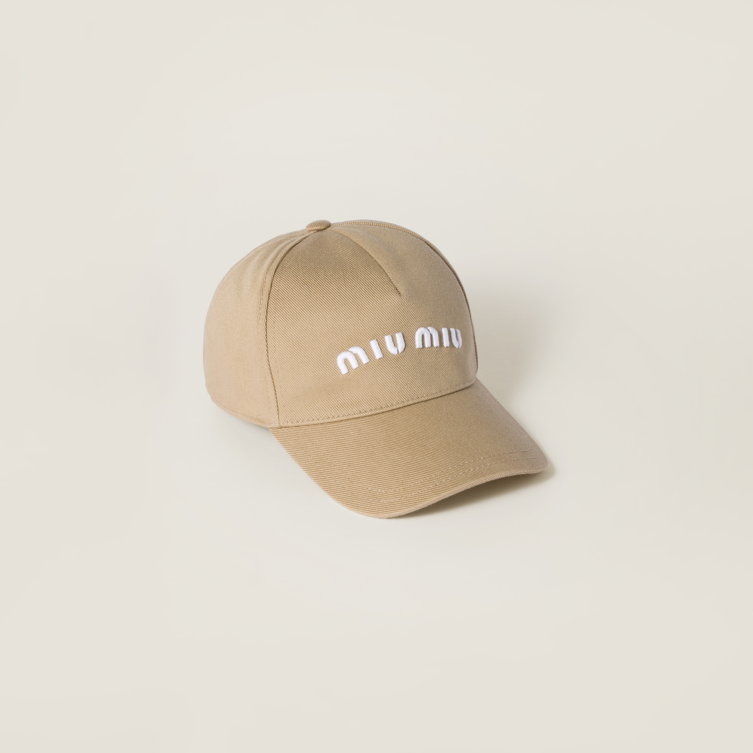 Бейсболка из дриля MIU MIU, хаки/белый
Бейсболка из дриля MIU MIU, хаки/белый