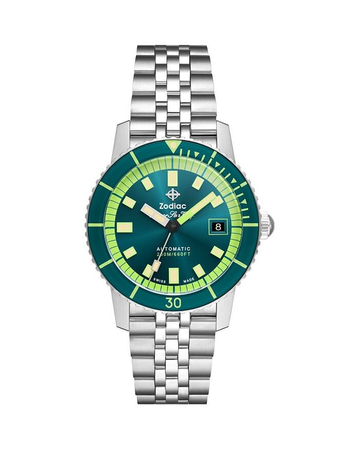 Компрессионные дайверские часы Zodiac, 40 мм, зеленый
Компрессионные дайверские часы Zodiac, 40 мм, зеленый