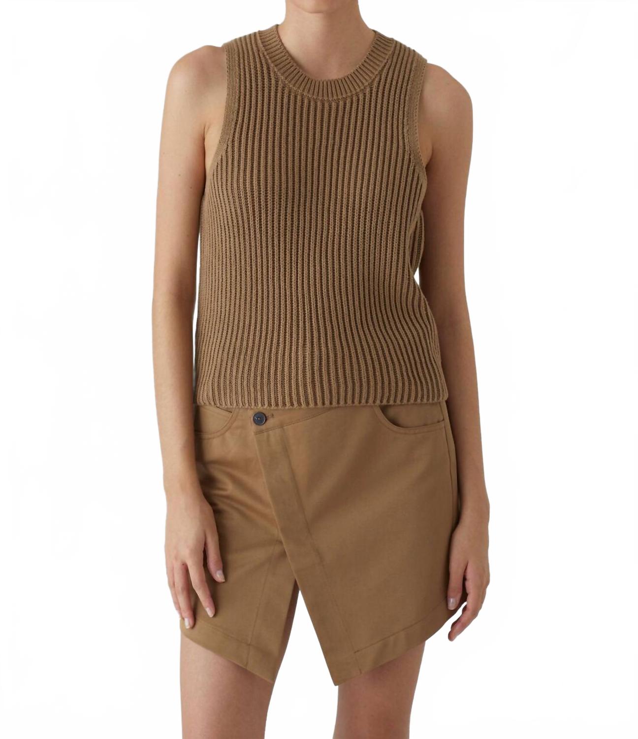 Топ без рукавов в рубчик цвета мускатного ореха CLOSED, Nutmeg
Топ без рукавов в рубчик цвета мускатного ореха CLOSED, Nutmeg