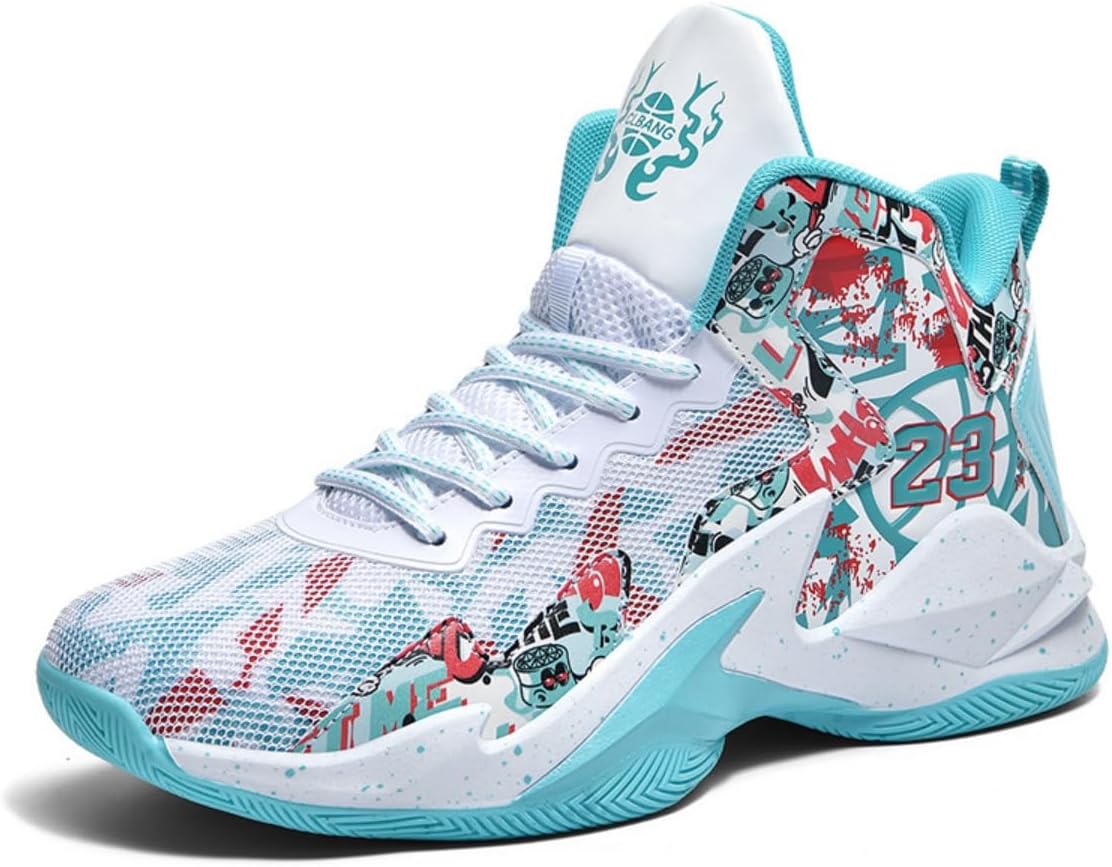 Мужские высокие баскетбольные кроссовки CTKVbmeoi, легкие сетчатые кроссовки с узором 23, дышащие спортивные туфли для улицы, зала, тренировок, прогулок и повседневной носки, белый/синий
Мужские высокие баскетбольные кроссовки CTKVbmeoi, легкие сетчатые кроссовки с узором 23, дышащие спортивные туфли для улицы, зала, тренировок, прогулок и повседневной носки, белый/синий
