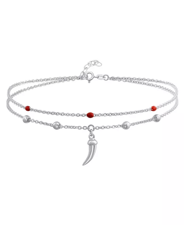 Амулет Корничелло, браслет на лодыжку, красный бисер, стерлинговое серебро Bling Jewelry, silver
Амулет Корничелло, браслет на лодыжку, красный бисер, стерлинговое серебро Bling Jewelry, silver