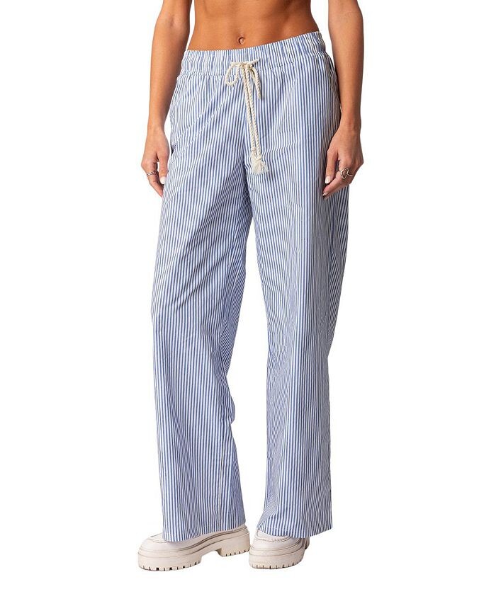 Брюки Edikted в тонкую полоску, синий
Брюки Edikted в тонкую полоску, синий