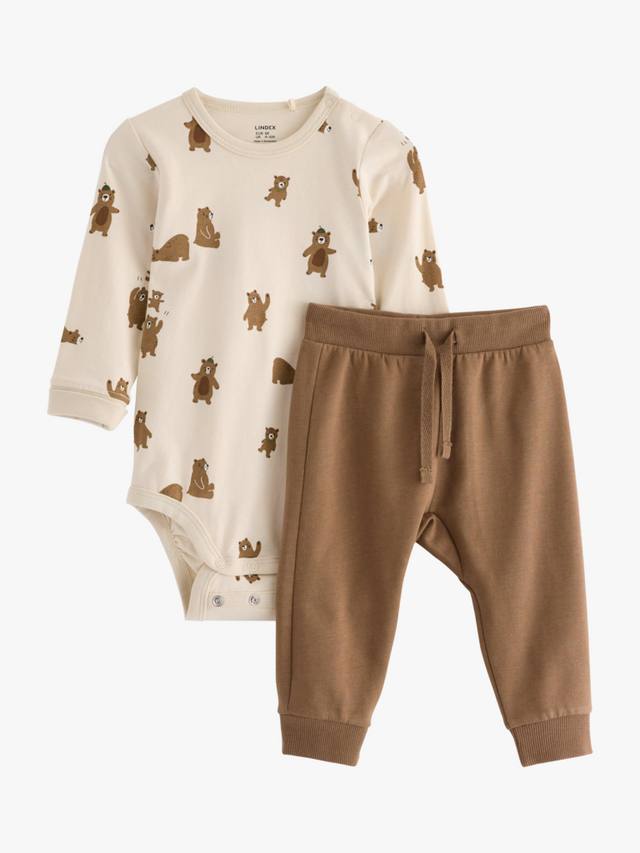 Детский комплект из хлопка для дома: боди и джоггеры Lindex
Детский комплект из хлопка для дома: боди и джоггеры Lindex