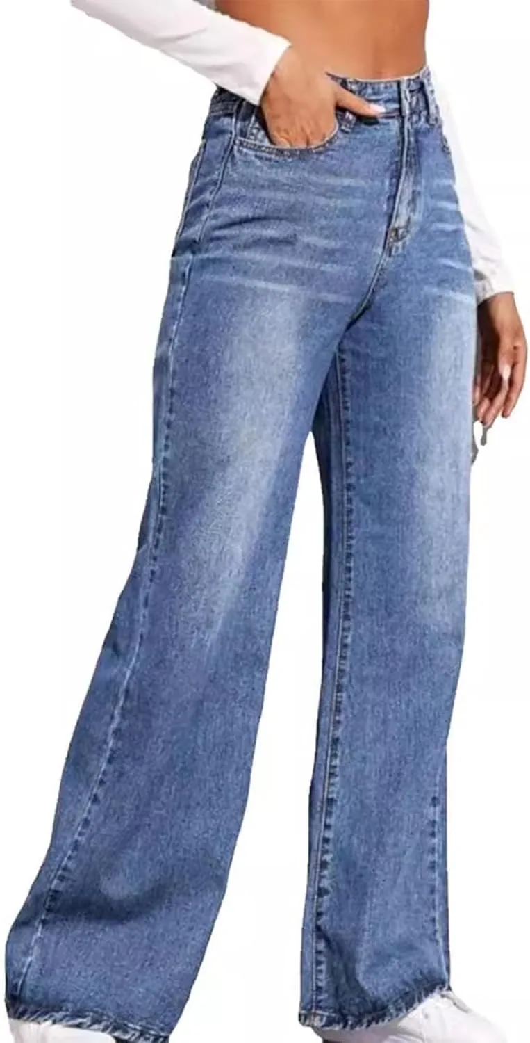 Женские джинсы Wide Leg High Waisted Stretchy Denim с декоративной строчкой
Женские джинсы Wide Leg High Waisted Stretchy Denim с декоративной строчкой