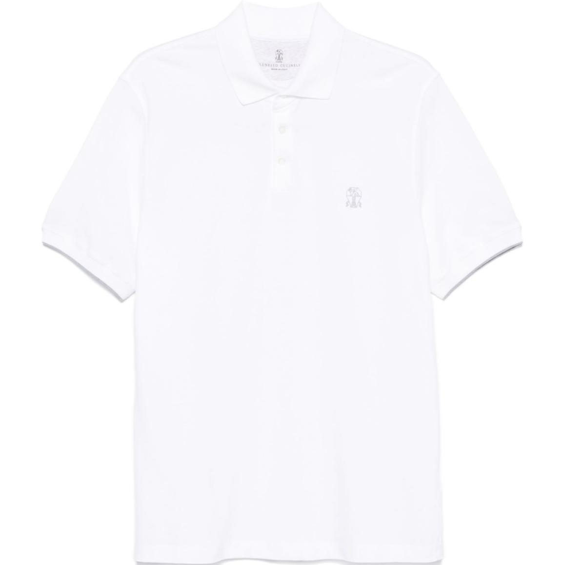 Детализированная поло с коротким рукавом Logo Brunello Cucinelli, белый
Детализированная поло с коротким рукавом Logo Brunello Cucinelli, белый