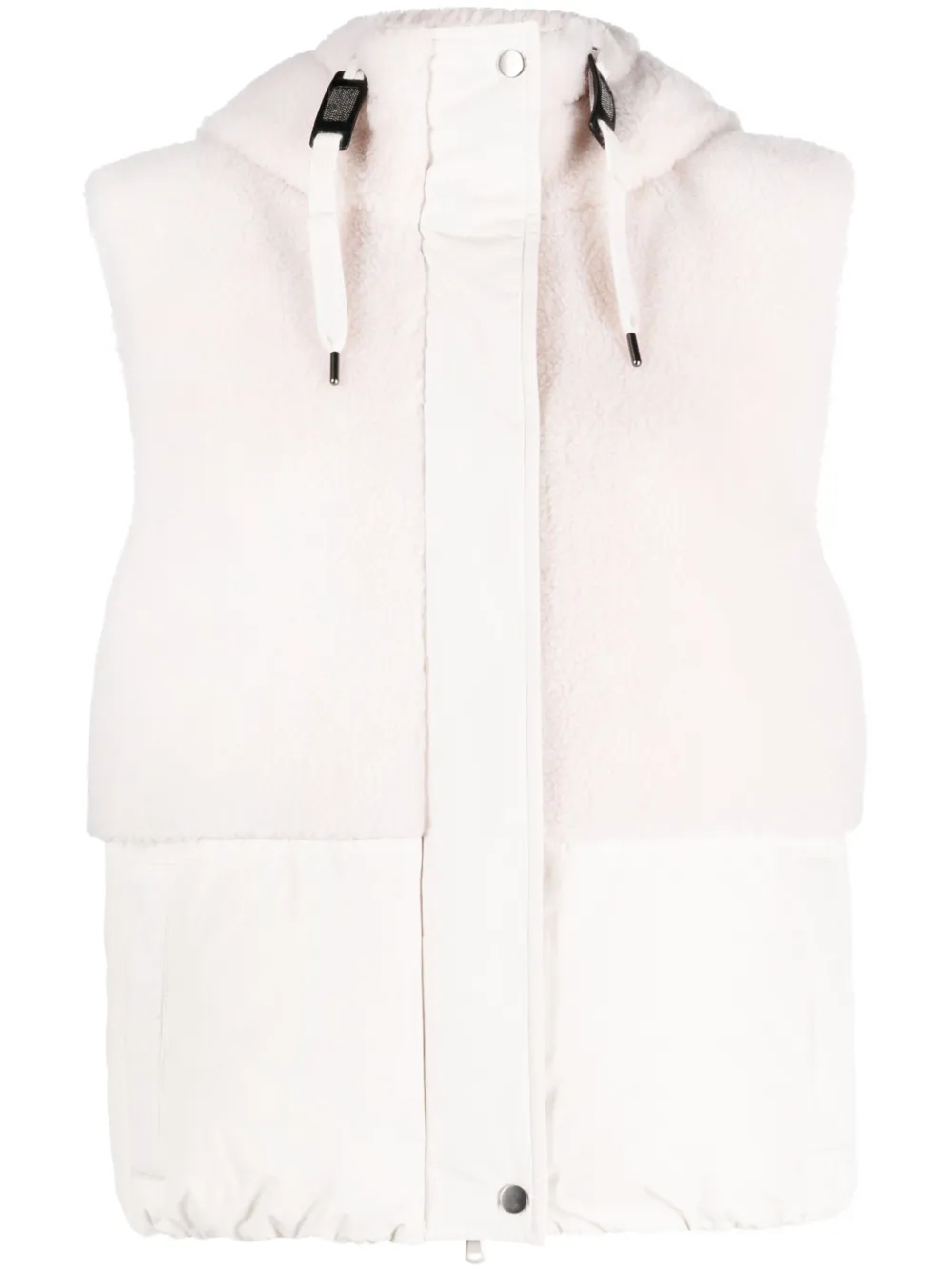 Жилет с капюшоном и искусственным мехом Brunello Cucinelli, нейтральный
Жилет с капюшоном и искусственным мехом Brunello Cucinelli, нейтральный