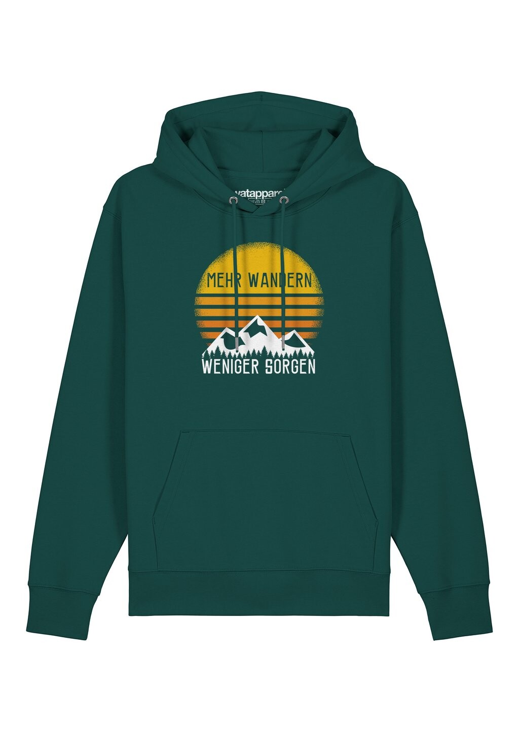 Толстовка с капюшоном MEHR WANDERN watapparel, темно-зеленый
Толстовка с капюшоном MEHR WANDERN watapparel, темно-зеленый