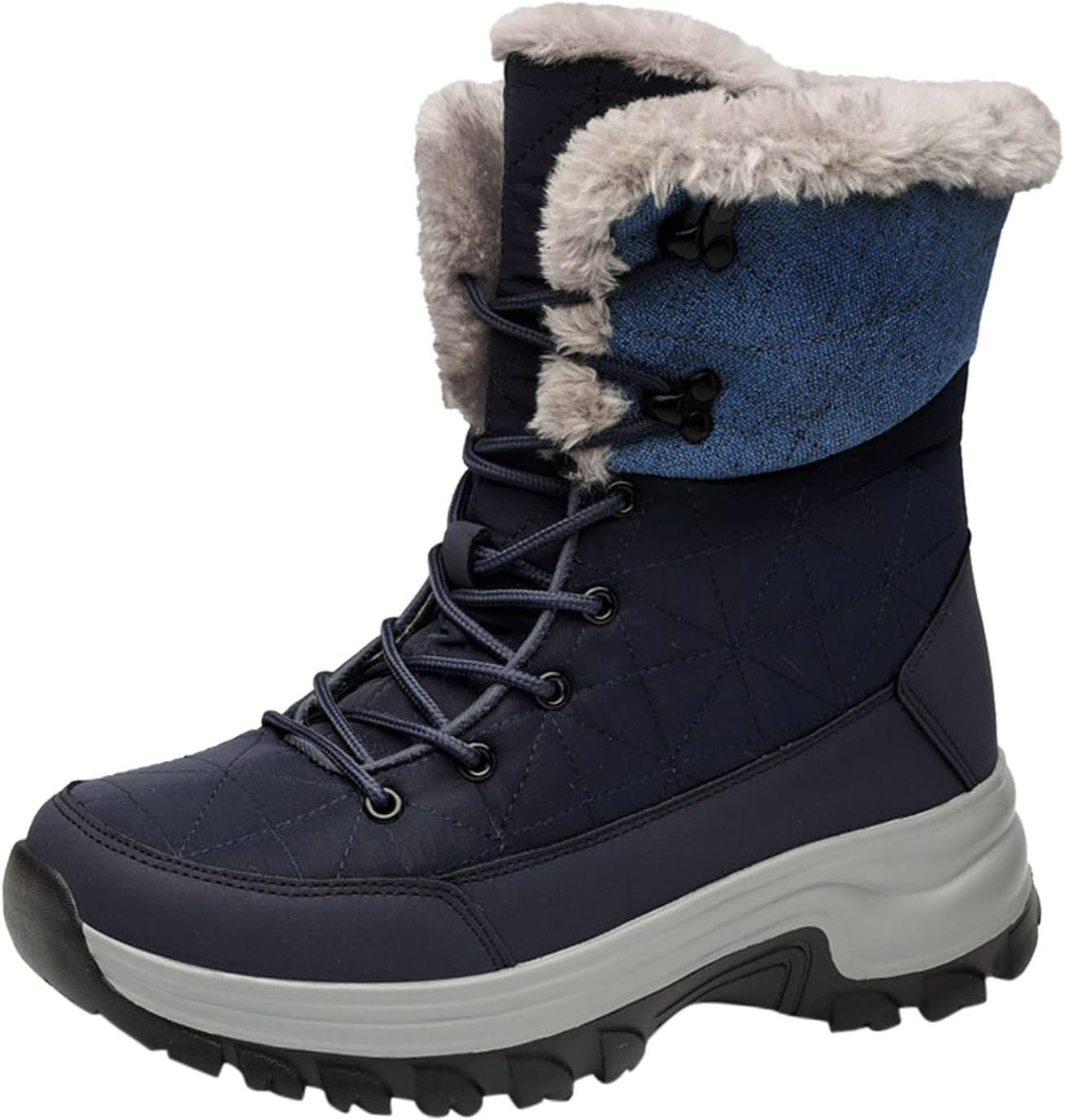 Мужские зимние ботинки для снега, водонепроницаемые, утепленные мехом, на молнии или шнуровке, ботинки до щиколотки, зимняя обувь для треккинга Generic, темно-синий
Мужские зимние ботинки для снега, водонепроницаемые, утепленные мехом, на молнии или шнуровке, ботинки до щиколотки, зимняя обувь для треккинга Generic, темно-синий