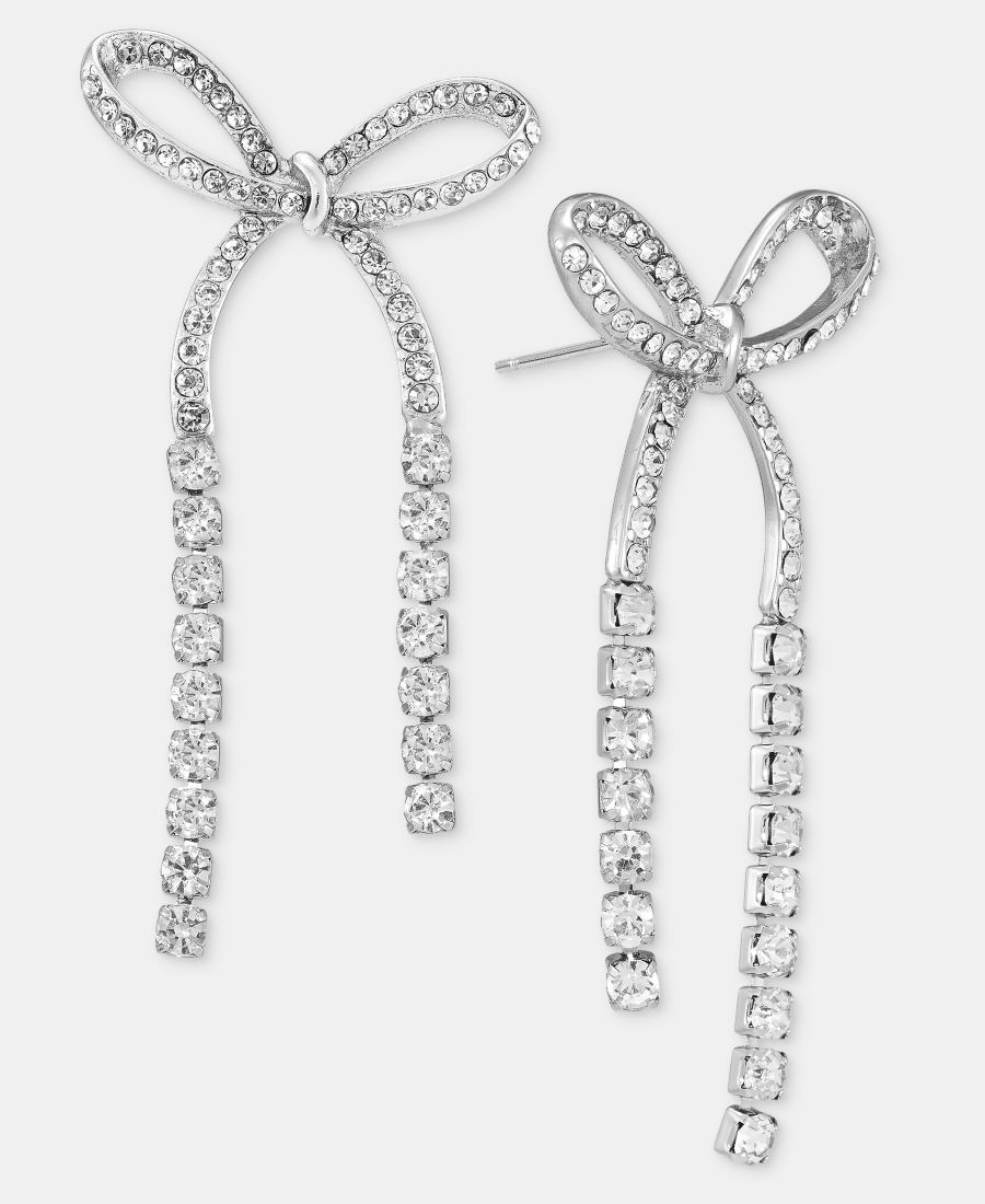 Серьги-подвески с хрустальным бантом On 34th, Silver
Серьги-подвески с хрустальным бантом On 34th, Silver