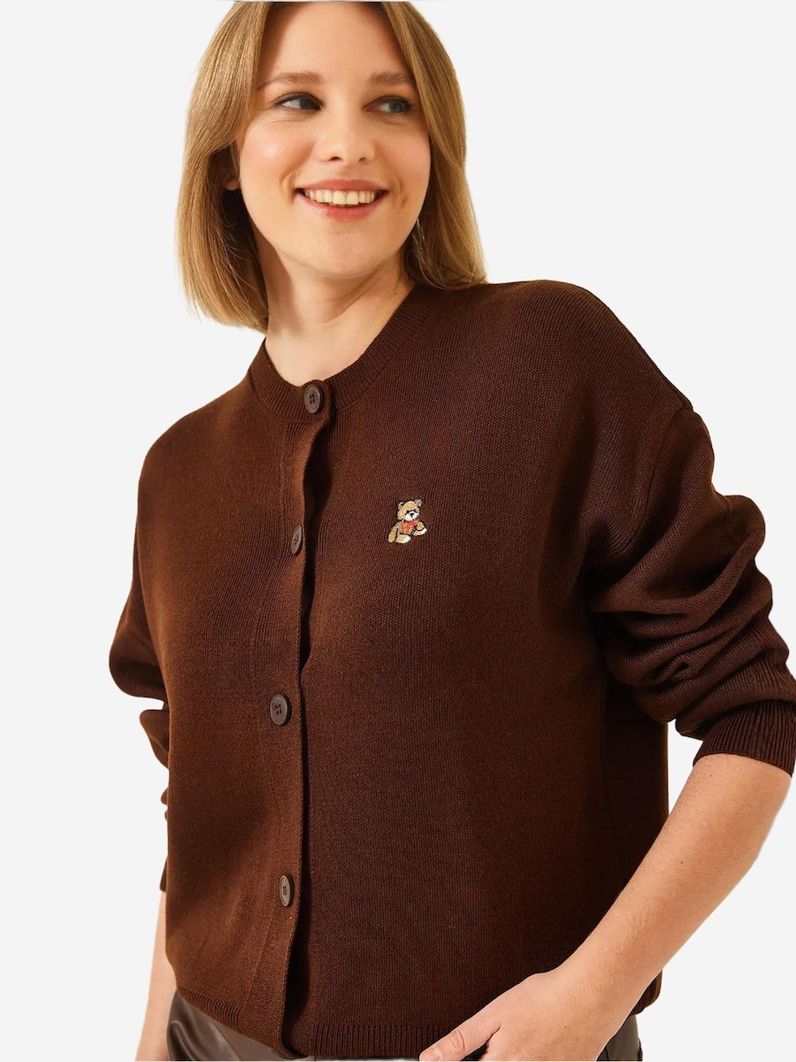 Вязаный кардиган Bianco Lucci, мокко
Вязаный кардиган Bianco Lucci, мокко