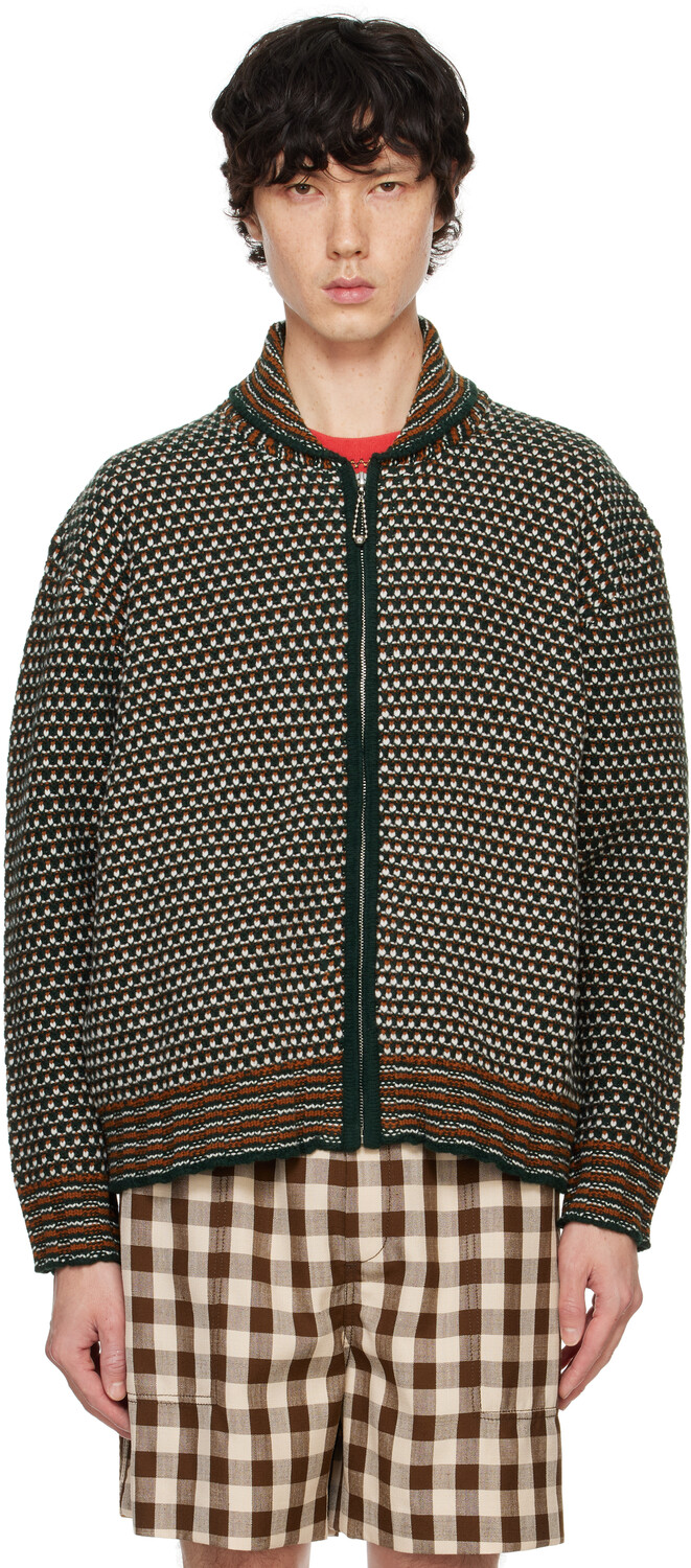 Зеленый и оранжевый свитер Schenectady Bode
Зеленый и оранжевый свитер Schenectady Bode