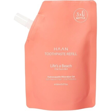 Сменная зубная паста, 150 мл, с минералом гидроксиапатитом и 96% натуральными ингредиентами, со вкусом чая и мяты Life'S A Beach, Haan
Сменная зубная паста, 150 мл, с минералом гидроксиапатитом и 96% натуральными ингредиентами, со вкусом чая и мяты Life'S A Beach, Haan