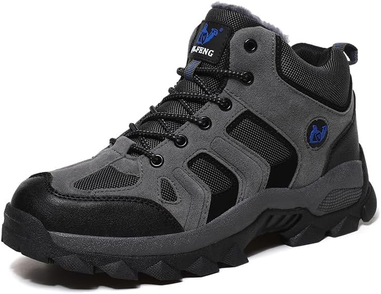 Мужские зимние ботинки ZDLJYL, легкие с противоскользящей подошвой, утепленные мехом, для холодной погоды, походные ботинки, серый
Мужские зимние ботинки ZDLJYL, легкие с противоскользящей подошвой, утепленные мехом, для холодной погоды, походные ботинки, серый