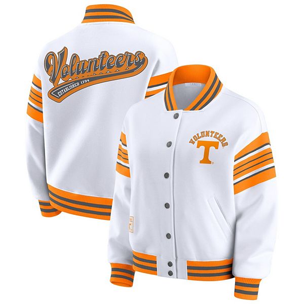 Женская бело-оранжевая куртка-толстовка Tennessee Volunteers на молнии Wear By Erin Andrews
Женская бело-оранжевая куртка-толстовка Tennessee Volunteers на молнии Wear By Erin Andrews