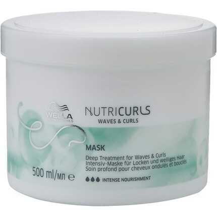 Nutricurls Маска для глубокого ухода за волосами, 500 мл, Wella
Nutricurls Маска для глубокого ухода за волосами, 500 мл, Wella