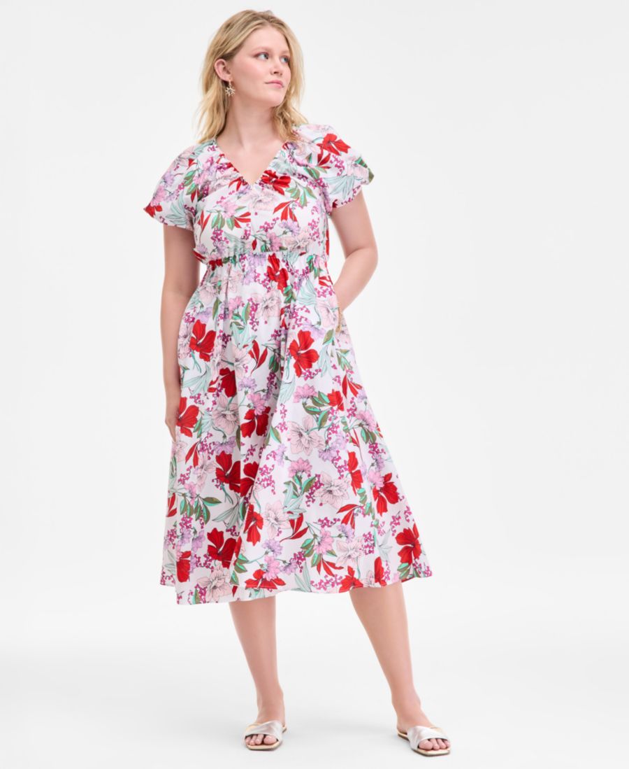 Женское миди-платье с пышными рукавами On 34th, Bright White Combo
Женское миди-платье с пышными рукавами On 34th, Bright White Combo