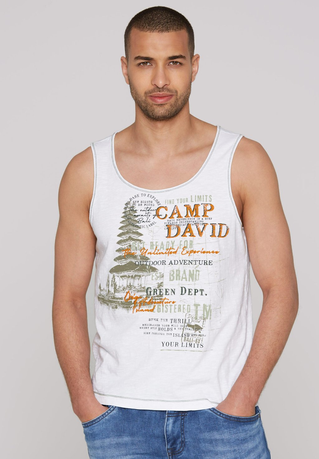 Майка MUSKEL Camp David, белый
Майка MUSKEL Camp David, белый