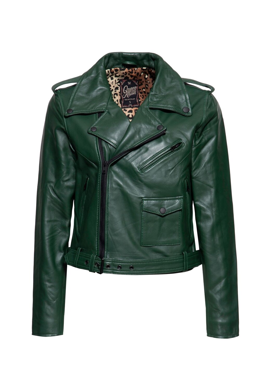 Кожаная куртка на леопардовой подкладке Marlon QUEEN KEROSIN, зеленый
Кожаная куртка на леопардовой подкладке Marlon QUEEN KEROSIN, зеленый