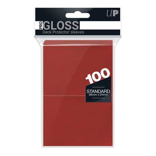 Чехол для карточек Pro-Gloss Standard Sleeves: Red (100) Ultra Pro 
Чехол для карточек Pro-Gloss Standard Sleeves: Red (100) Ultra Pro