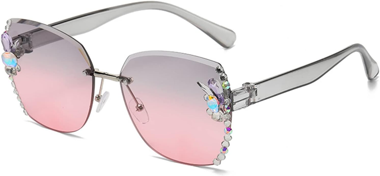 Женские солнцезащитные очки без оправы, маленькие солнцезащитные очки с защитой от УФ-излучения, солнцезащитные очки с бриллиантами и кристаллами, блестящие солнцезащитные очки boxidixi, Gray Frame Gray Powd
Женские солнцезащитные очки без оправы, маленькие солнцезащитные очки с защитой от УФ-излучения, солнцезащитные очки с бриллиантами и кристаллами, блестящие солнцезащитные очки boxidixi, Gray Frame Gray Powd