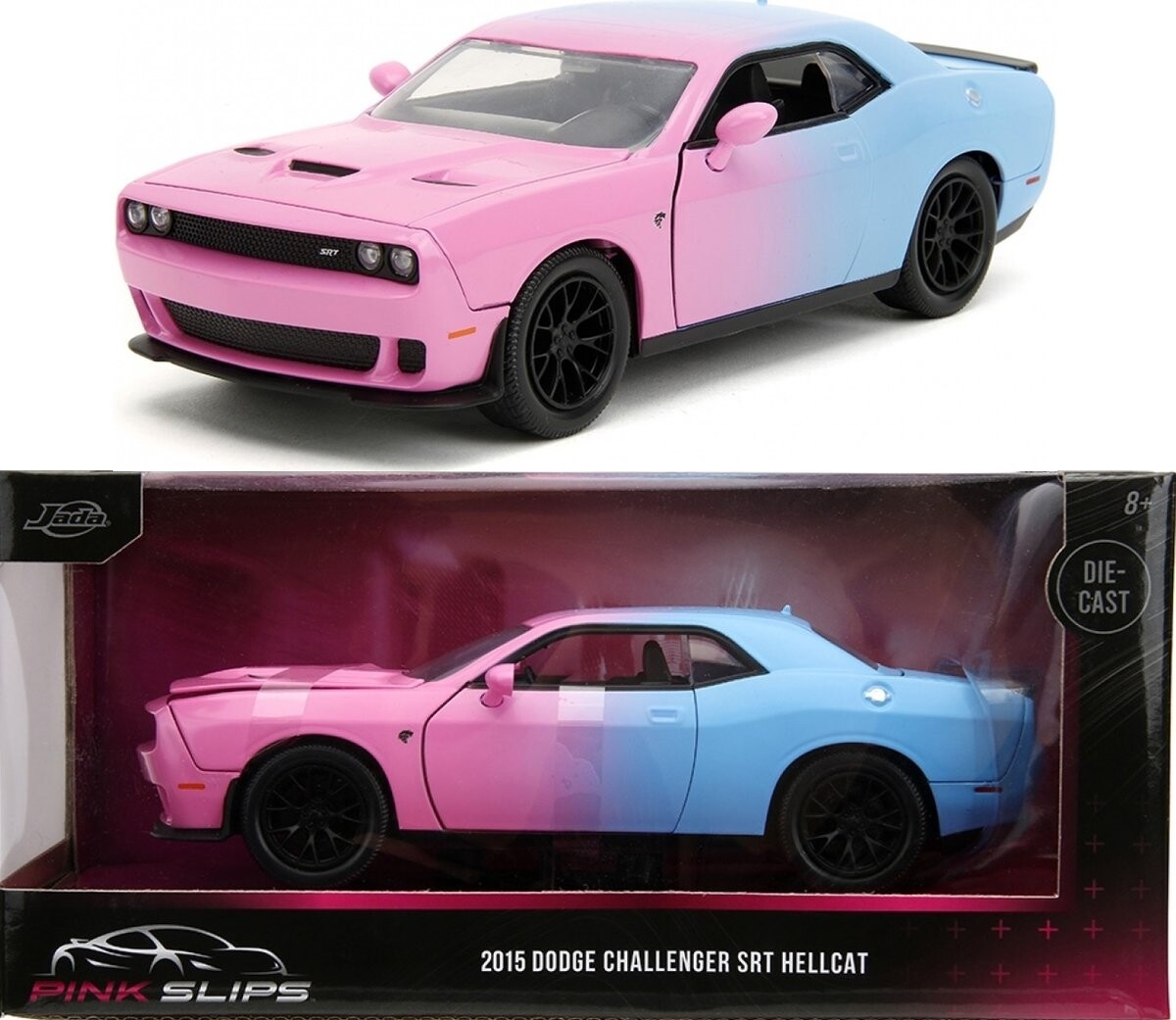 Металлическая модель Dodge Challenger SRT Hellcat 2015 серии Pink Slips JADA 1:24
Металлическая модель Dodge Challenger SRT Hellcat 2015 серии Pink Slips JADA 1:24