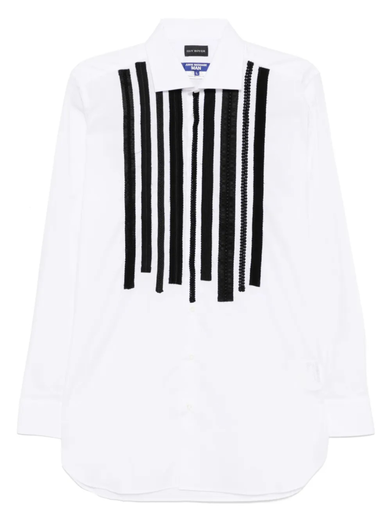 Рубашка с вышитыми деталями Junya Watanabe MAN, белый
Рубашка с вышитыми деталями Junya Watanabe MAN, белый