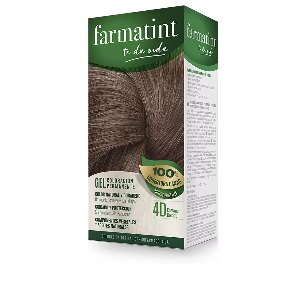 Краска для волос Farmatint gel coloración permanente Farmatint, цвет 4d-castaño dorado, 5 шт.
Краска для волос Farmatint gel coloración permanente Farmatint, цвет 4d-castaño dorado, 5 шт.