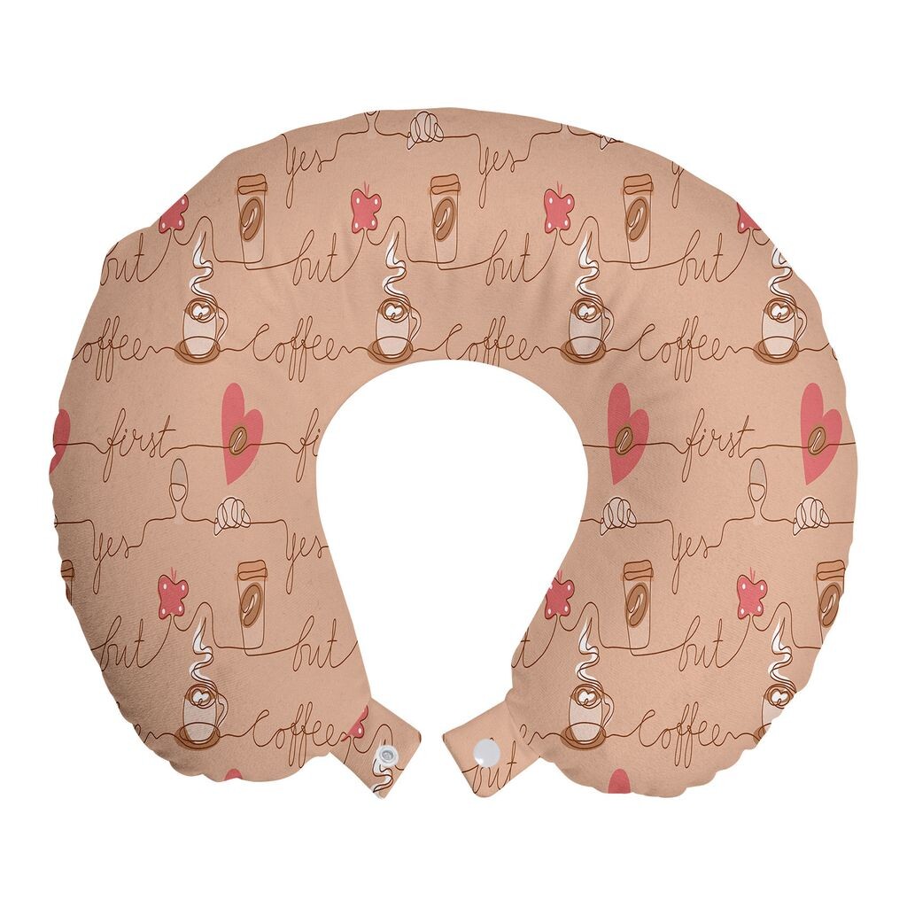 ABAKUHAUS But First Coffee Travel Pillow Подушка для шеи, рисунок линии предмета, пенопластовые дорожные принадлежности для самолета и автомобиля, 30x30 см, пастельно-розовый пастельно-коричневый
ABAKUHAUS But First Coffee Travel Pillow Подушка для шеи, рисунок линии предмета, пенопластовые дорожные принадлежности для самолета и автомобиля, 30x30 см, пастельно-розовый пастельно-коричневый