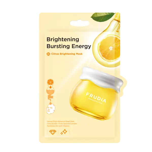 Осветляющая маска для лица, 20 мл Frudia Brightening bursting energy
Осветляющая маска для лица, 20 мл Frudia Brightening bursting energy