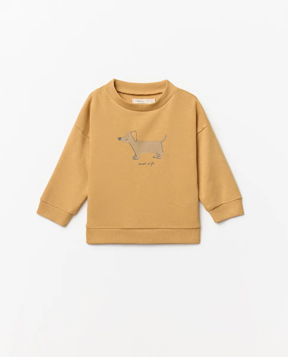 Свитшот с таксой Sfera, горчичный
Свитшот с таксой Sfera, горчичный