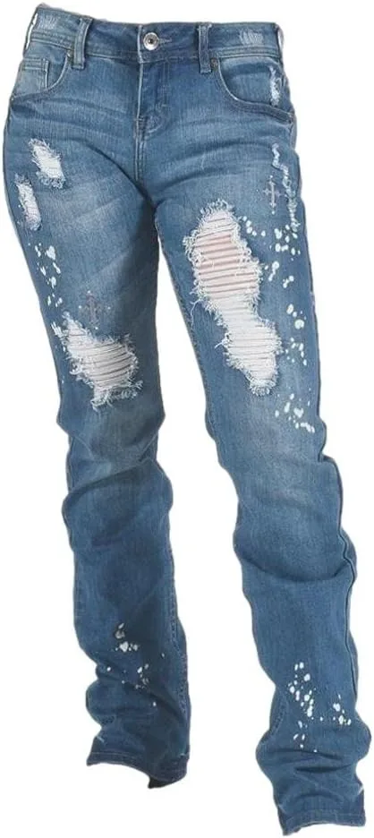 Cowgirl Tuff Western Jeans Womens Relaxed Rockstar Light
Cowgirl Tuff Western Jeans Womens Relaxed Rockstar Light