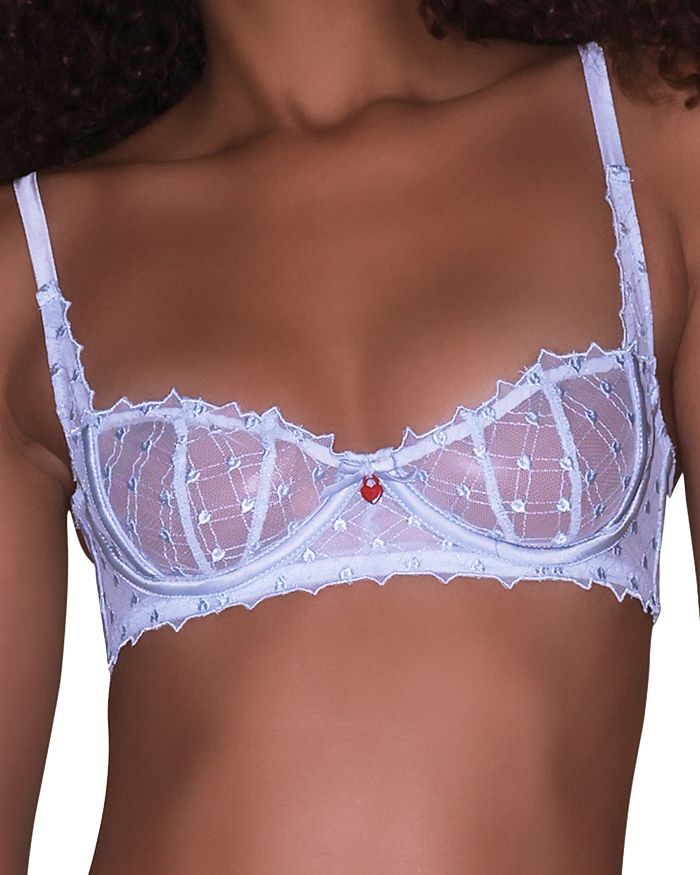 Вышитый бюстгальтер-балконет Love Lock Fleur du Mal, синий
Вышитый бюстгальтер-балконет Love Lock Fleur du Mal, синий