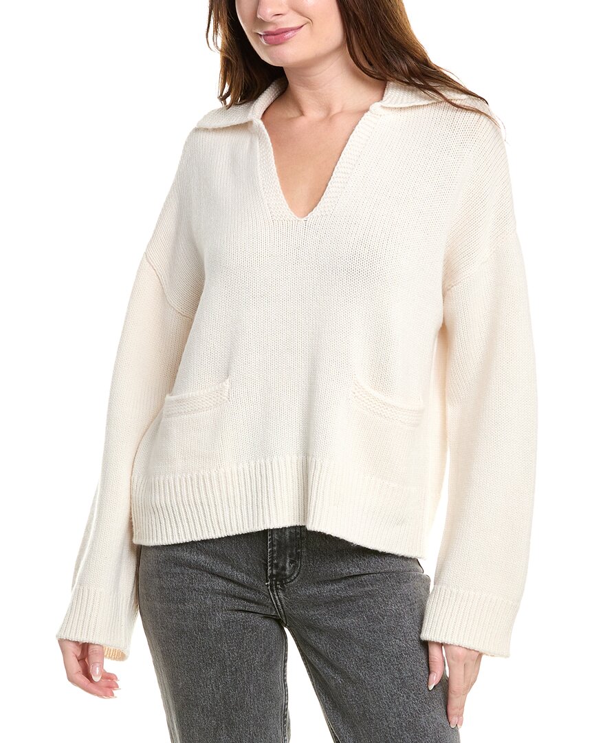 Свитер-поло из смеси шерсти и кашемира от Danica rag & bone, белый
Свитер-поло из смеси шерсти и кашемира от Danica rag & bone, белый