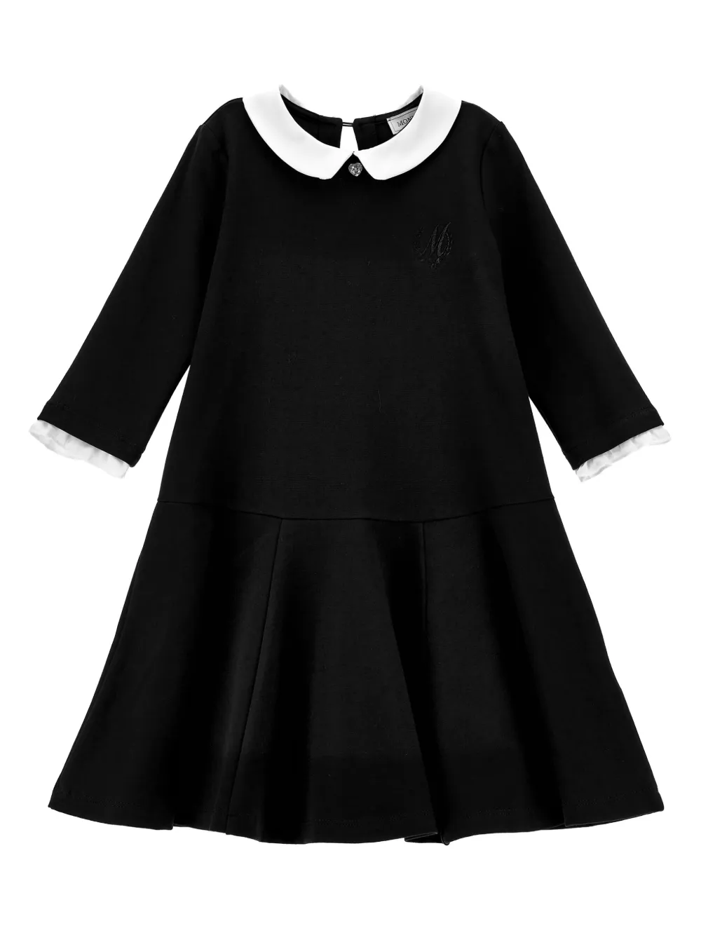 Платье с закругленным воротником Monnalisa, черный
Платье с закругленным воротником Monnalisa, черный