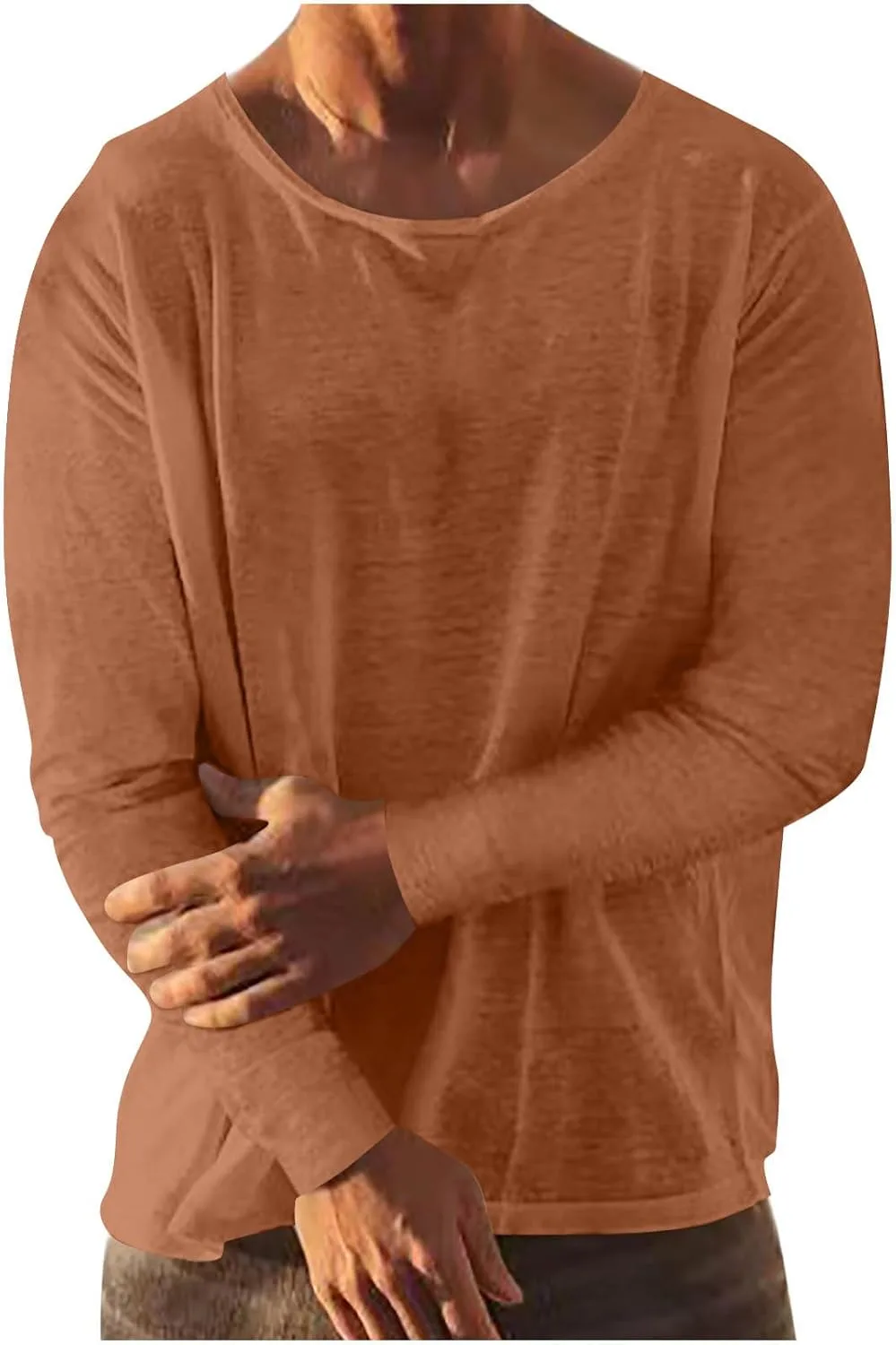 Мужская футболка с длинным рукавом и круглым вырезом OSFVNOXV
Мужская футболка с длинным рукавом и круглым вырезом OSFVNOXV