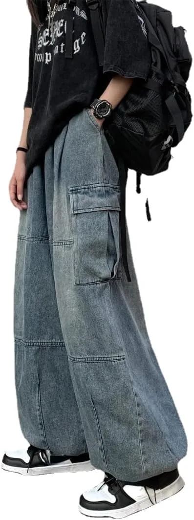 Брюки джинсовые baggy в стиле y2k CYee
Брюки джинсовые baggy в стиле y2k CYee