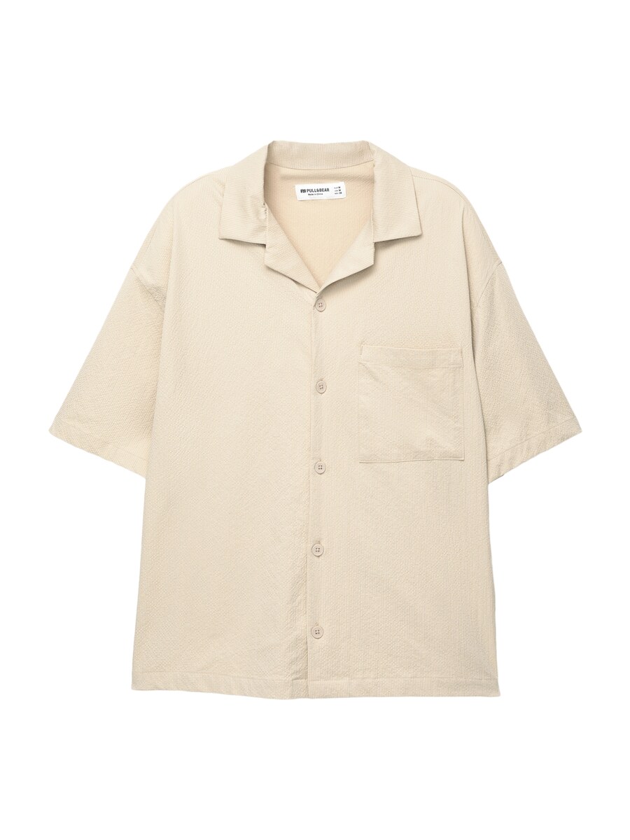 Рубашка на пуговицах Comfort fit Pull&Bear, песочный
Рубашка на пуговицах Comfort fit Pull&Bear, песочный