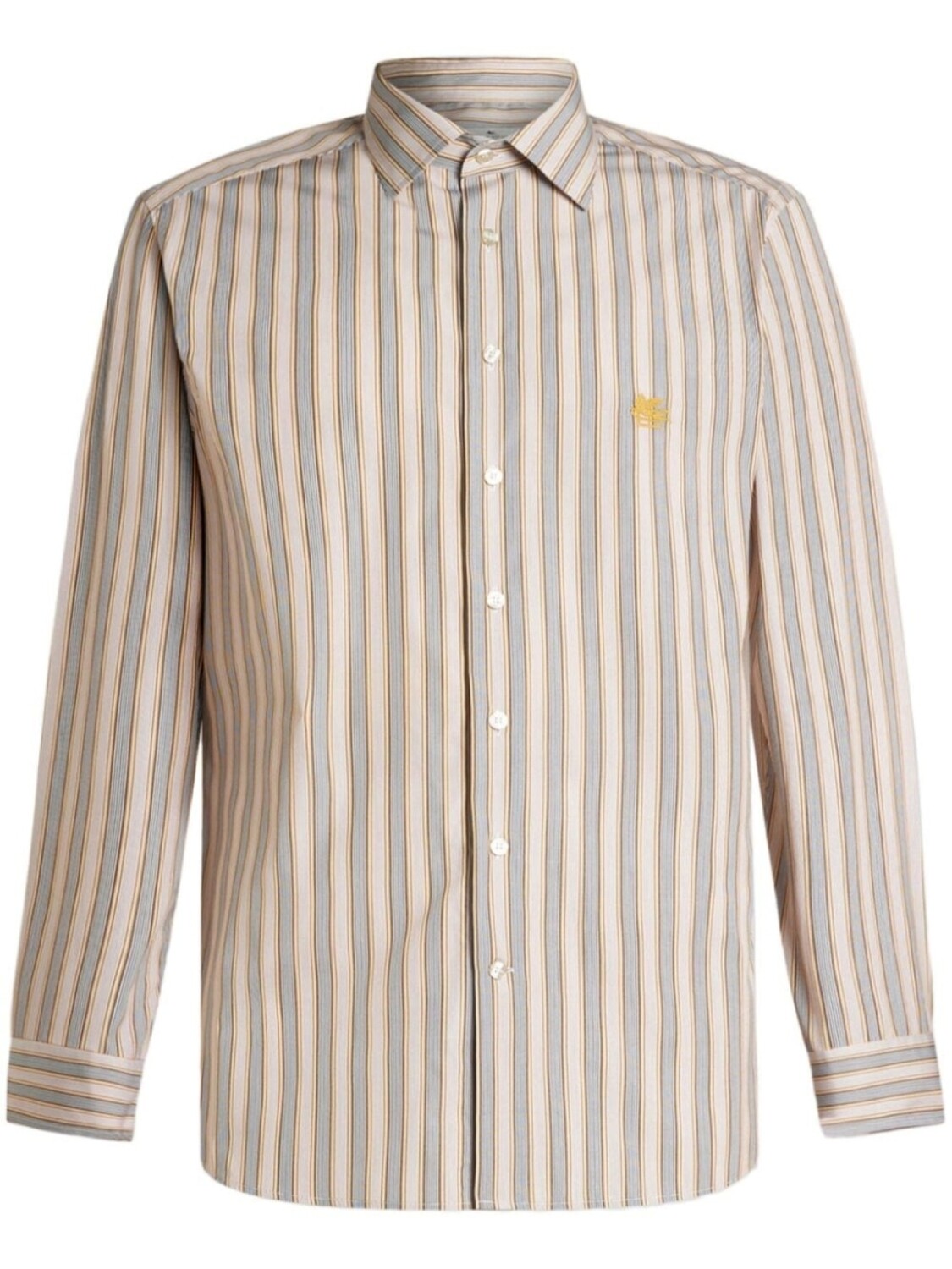 ETRO рубашка в полоску с вышивкой Pegaso, нейтральный цвет
ETRO рубашка в полоску с вышивкой Pegaso, нейтральный цвет