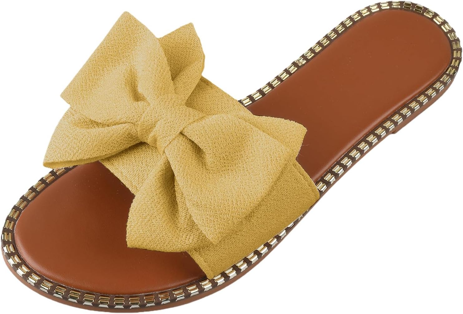Женские сандалии с бантом, открытый носок, шлепанцы, удобные повседневные туфли, пляжные сандалии для путешествий и отдыха, летние прогулочные сандалии, модная обувь для улицы Movnebyro, желтый
Женские сандалии с бантом, открытый носок, шлепанцы, удобные повседневные туфли, пляжные сандалии для путешествий и отдыха, летние прогулочные сандалии, модная обувь для улицы Movnebyro, желтый