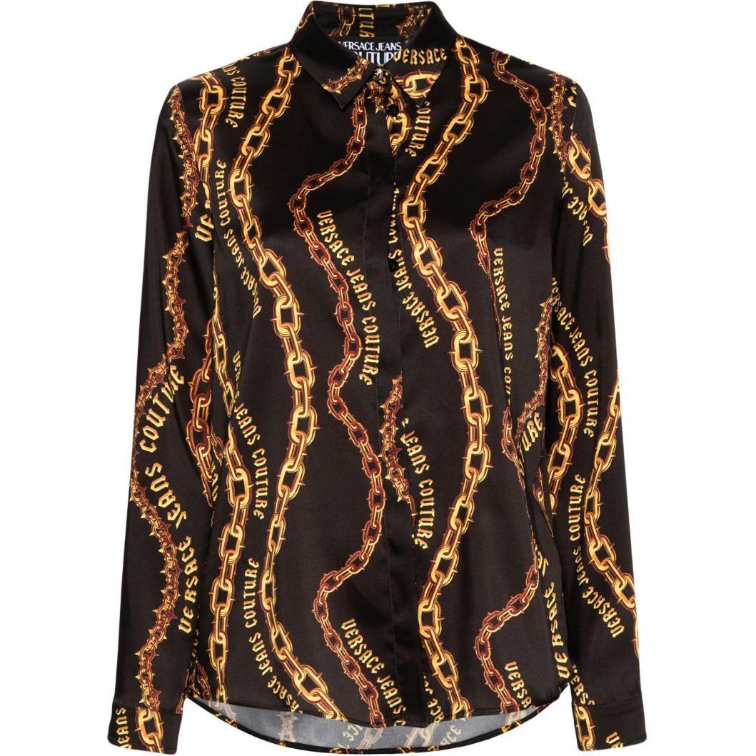 Рубашка с принтом Chain Couture VERSACE JEANS COUTURE, черный
Рубашка с принтом Chain Couture VERSACE JEANS COUTURE, черный