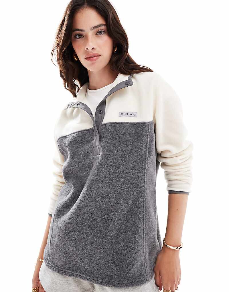 Columbia – Benton Springs II – флисовый свитер городского серого вереска и белого лайма с короткой планкой на кнопках
Columbia – Benton Springs II – флисовый свитер городского серого вереска и белого лайма с короткой планкой на кнопках