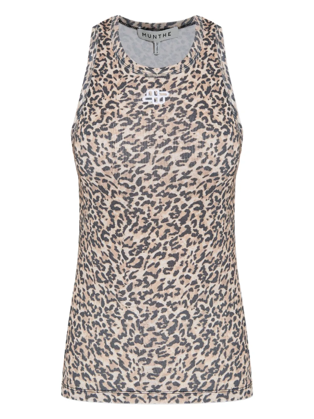Топ без рукавов с леопардовым принтом MUNTHE, нейтральный
Топ без рукавов с леопардовым принтом MUNTHE, нейтральный
