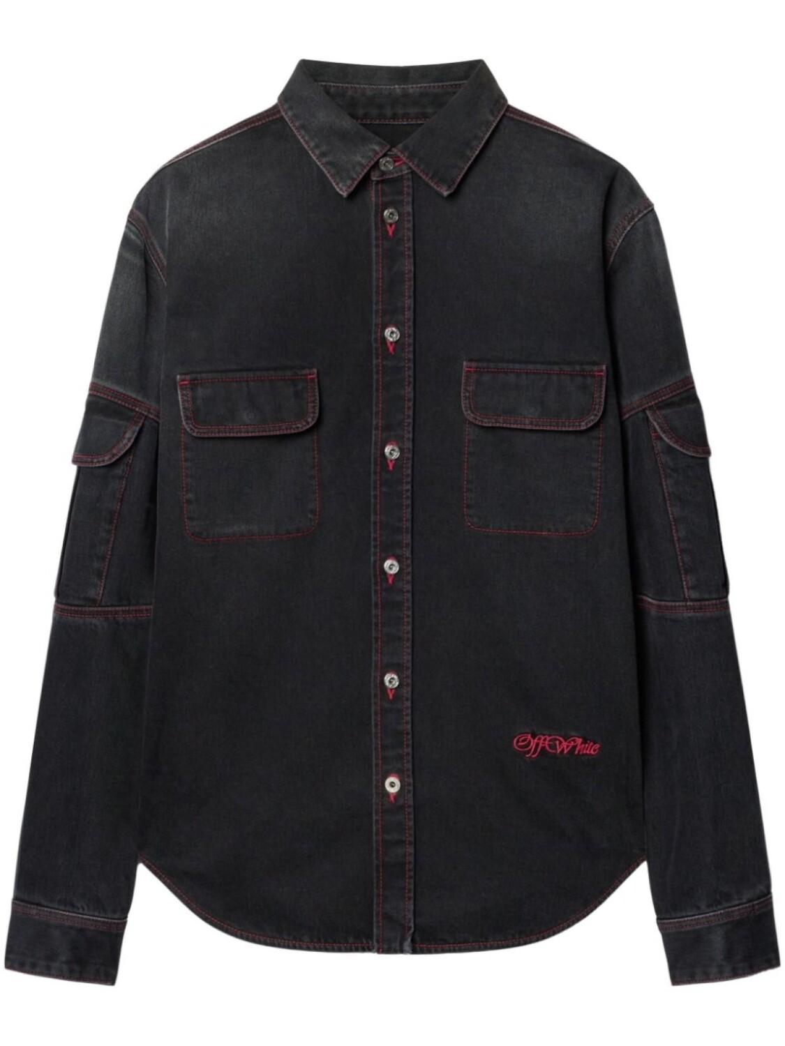 Off-White рубашка с надписью «Самурай», черный
Off-White рубашка с надписью «Самурай», черный