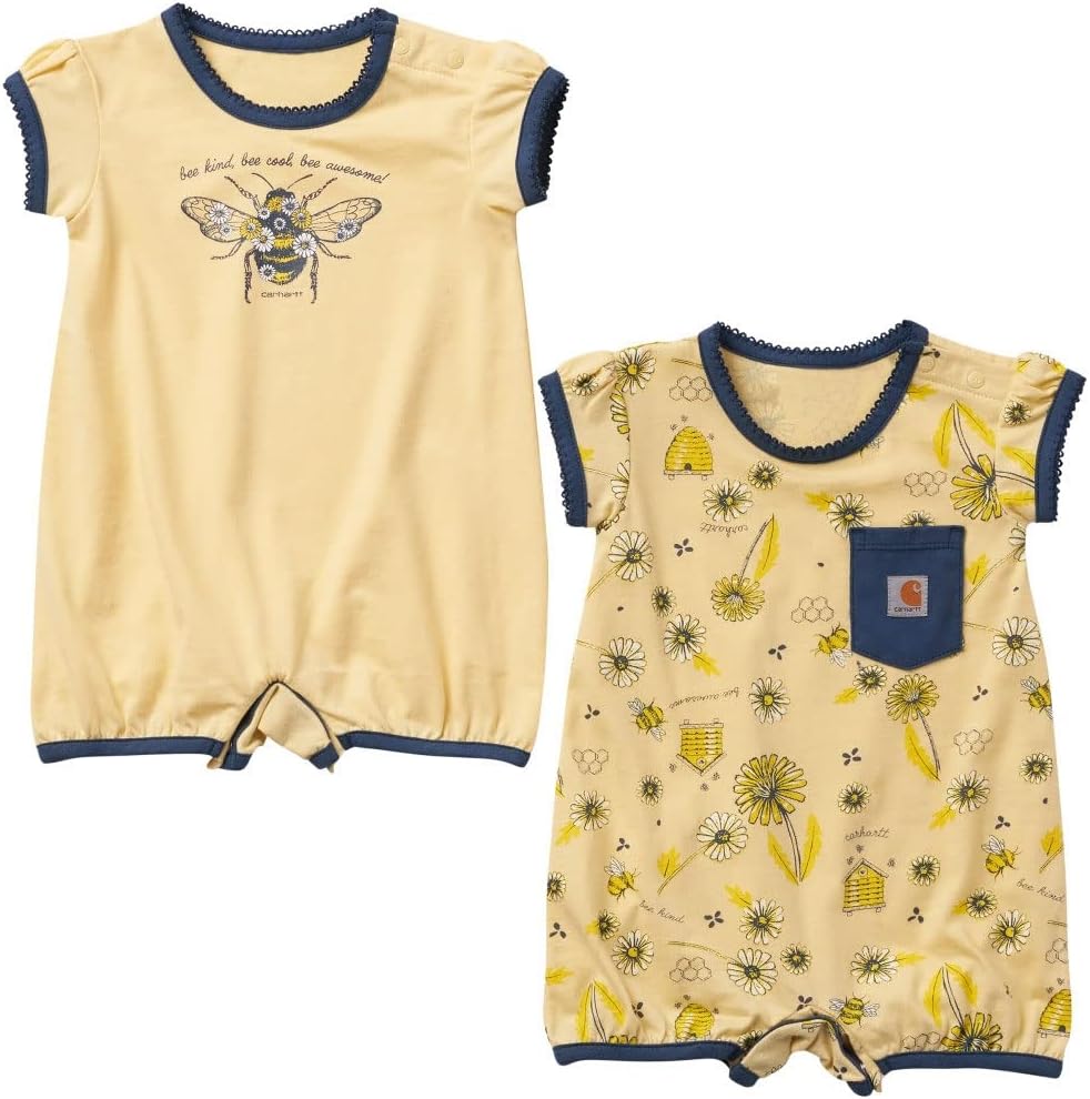 Carhartt baby-girls комплект из 2 предметов: комбинезон с коротким рукавом и принтом пчелы, Mellow Yellow
Carhartt baby-girls комплект из 2 предметов: комбинезон с коротким рукавом и принтом пчелы, Mellow Yellow