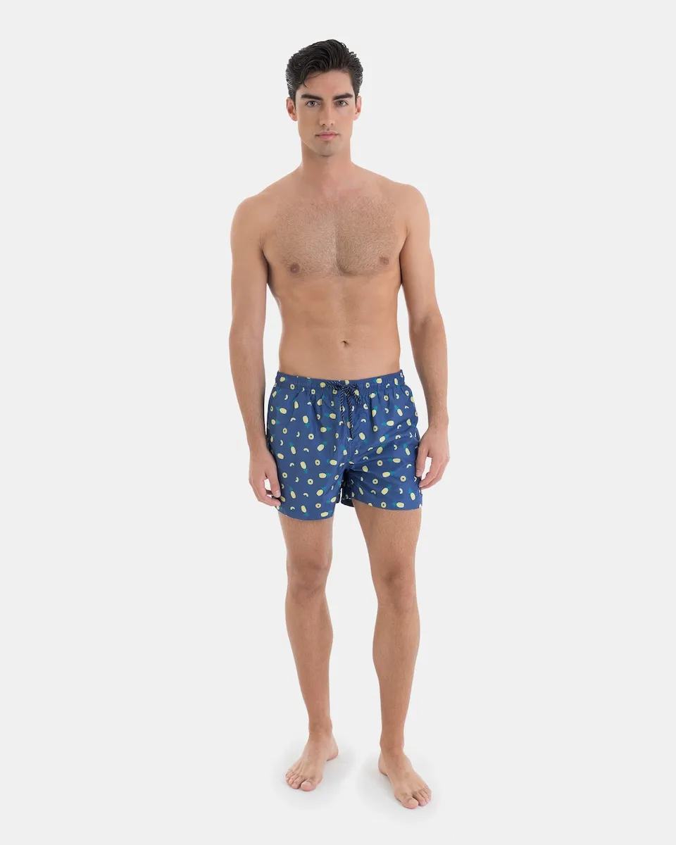 Мужские шорты-бермуды с принтом ананасов Massana, синий
Мужские шорты-бермуды с принтом ананасов Massana, синий