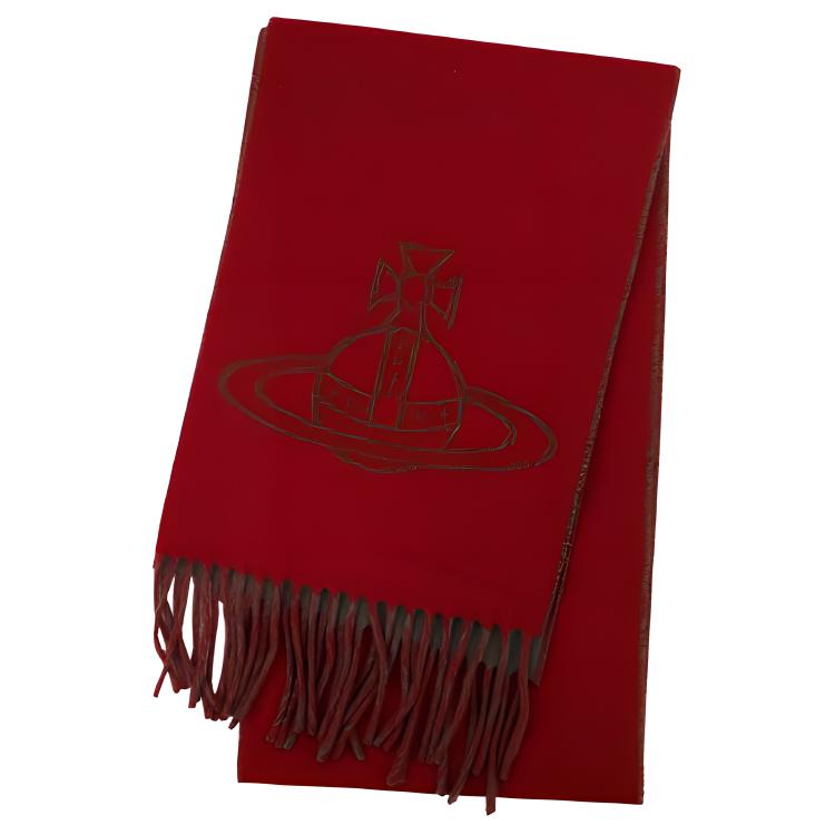 Vivienne Westwood Вязаный шарф унисекс красный, Red
Vivienne Westwood Вязаный шарф унисекс красный, Red